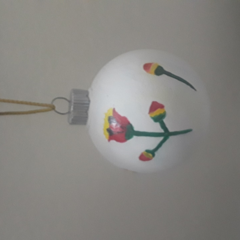 Home made painted ornaments